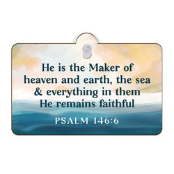 Coastal Collection Suction Sign - He Is The Maker