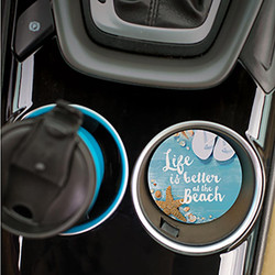 Coastal Collection Car Coasters (Retail Pack) - Life Is Better