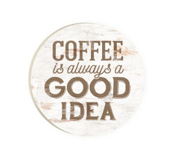 Ceramic Car Coasters (Retail Pack) - Coffee