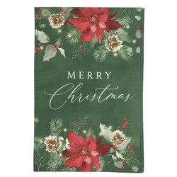 Christmas Poinsettia Garden Flag - Merry Christmas