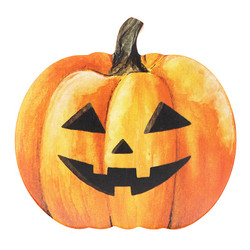 Trick Or Treat Shape Sign - Pumpkin