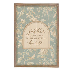 Where We Begin Layered Framed Sign - Gather Together