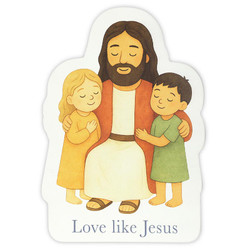 Kids Bible Stories Shape Sign - Love Like Jesus