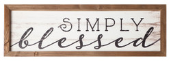 Simply Blessed - Framed Art