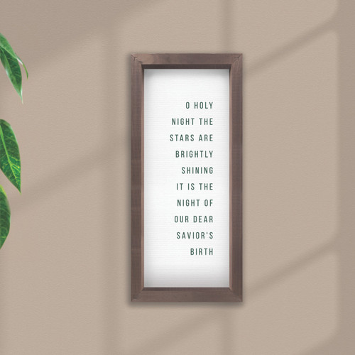 Merry Be Your Christmas Framed Art - O Holy Night The Stars