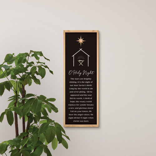 Merry Be Your Christmas Framed Art - O Holy Night