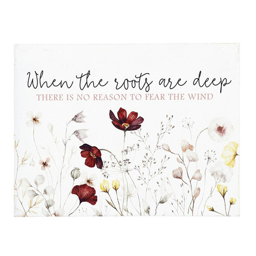 Like Wildflowers Collection Word Block - When The Roots Are Deep