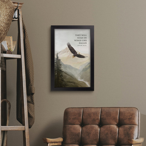 Framed Art - They Will Soar On Wings Like Eagles