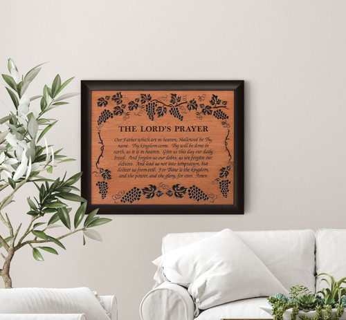Ornate Decor Carved Art - Lord's Prayer - XL