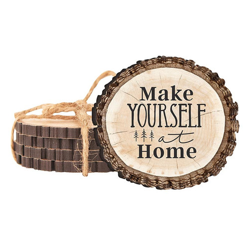 Lake & Lodge Collection Barky Sign - Make Yourself Coaster Set - 4/pk