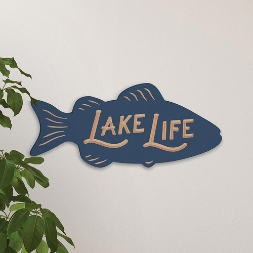 Lake & Lodge Collection Shapes - Lake Life Fish