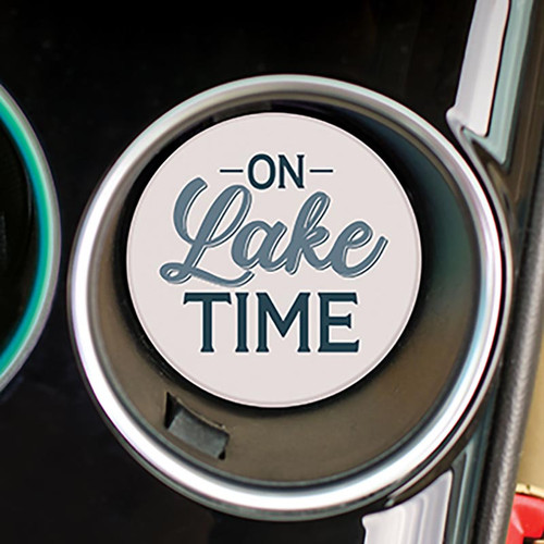 Lake & Lodge Collection Car Coaster (Retail Pack) - On Lake Time