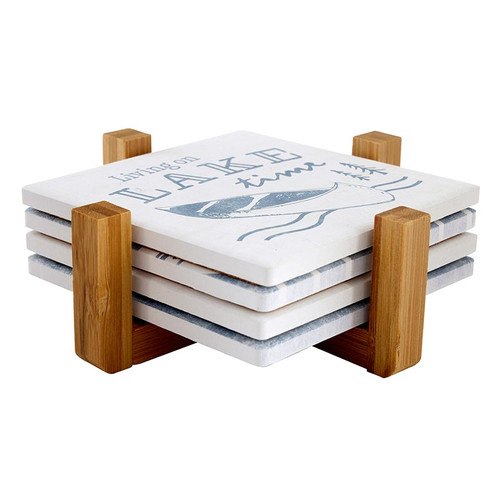 Lake Dreams Coaster Set - Square