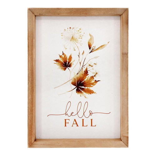 Harvest Framed Linen - Hello Fall