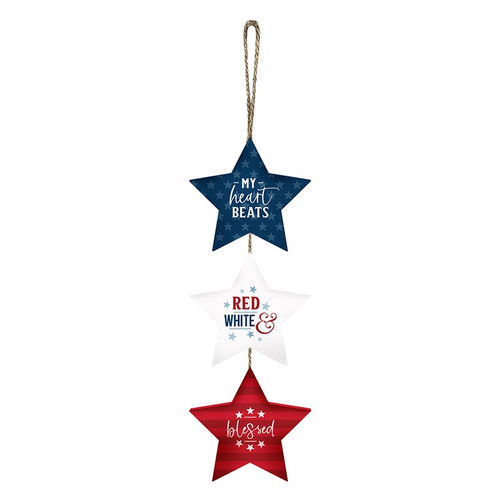 America The Beautiful Hanging Star Trio