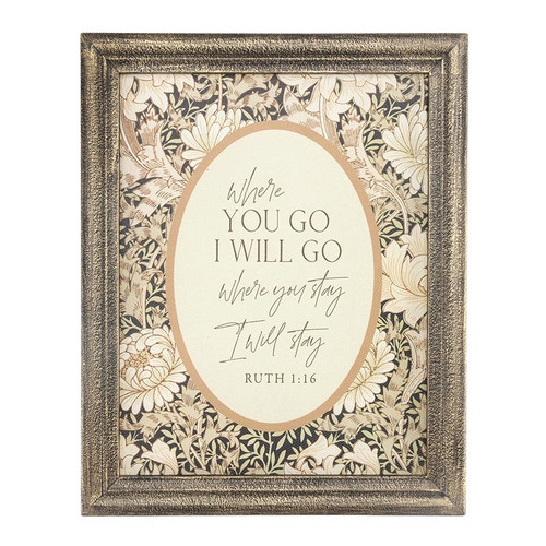 She Prays Gold Framed Art - Where You Go