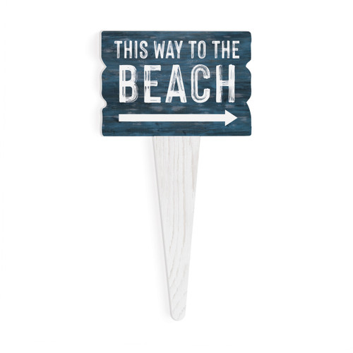 Plant Stake - This Way To The Beach