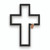 The Open Cross Collection - Black Open Cross - 34"H