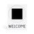 Switcheroos Decorative Block - White Welcome