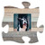 Puzzle Pieces Artwork Photo Frame - Multi-Colored Wood