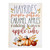 Hayrides Pumpkin Patch Caramel Apple Wood Block