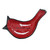Two-Piece Cardinal Tidbit Dish