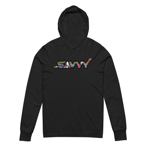 SAVVY GRAFITTI HOODED LONG-SLEEVE TEE