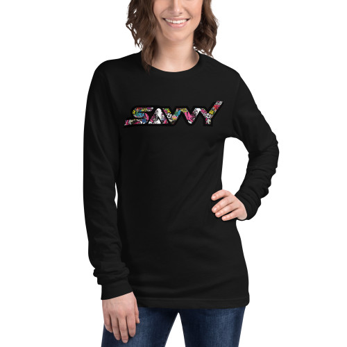 SAVVY GRAFITTI UNISEX LONG SLEEVE TEE SAVVY GRAFITTI UNISEX LONG SLEEVE TEE