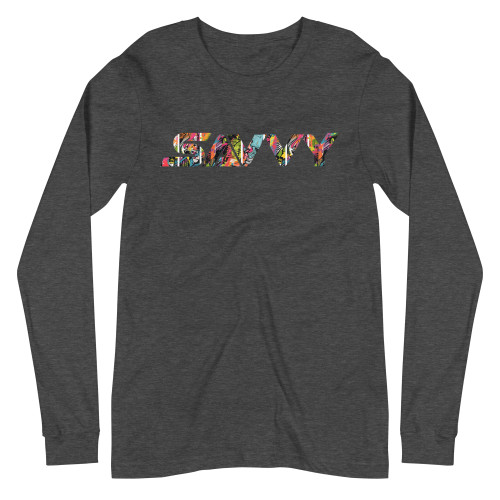 Savvy block unisex long sleeve tee