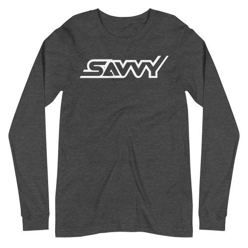 SAVVY OUTLINE UNISEX LONG SLEEVE TEE SAVVY OUTLINE UNISEX LONG SLEEVE TEE