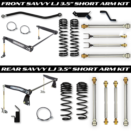 SAVVY LJ 3.5" SHORT ARM LIFT KIT