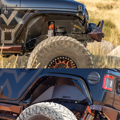 2018-2026 Inner Fender Kit for Jeep JL JLU Front and Rear Vented