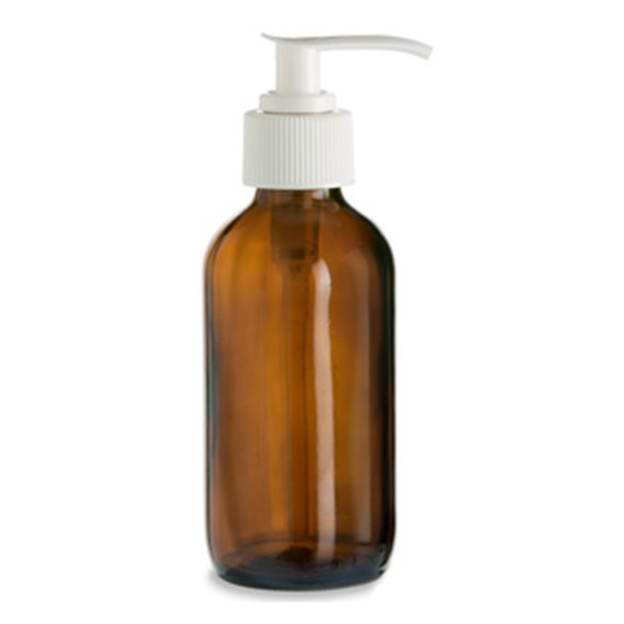 Download 4 Oz Amber Glass Bottle With Lotion Pump