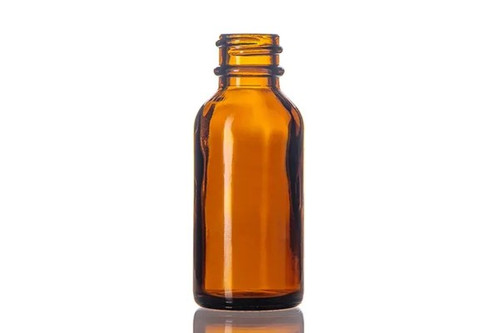 1 oz Amber Glass Bottle with No Cap