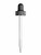 Glass Black Bulb Dropper for 4 oz Cobalt Blue Glass Bottles