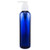 8 oz Cobalt Blue Plastic Bottle with Lotion Pump