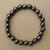 Hematite 8 mm Round Bead Stretch Bracelet