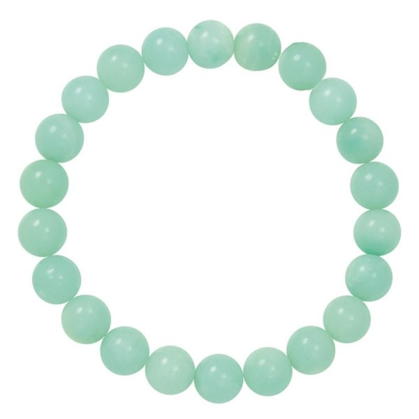 Amazonite 6 mm Round Bead Stretch Bracelet