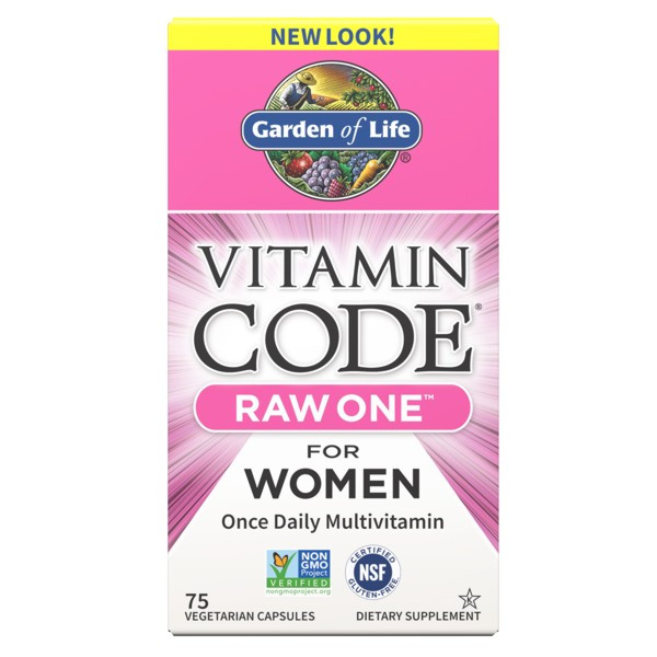Vitamin Code Women's RAW ONE Multi Vitamin 75 Vegetarian Capsules