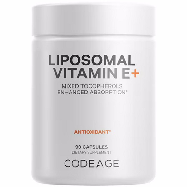 Liposomal Vitamin E+ Isomers Alpha Beta Delta Gamma Tocopherols 90 Capsules