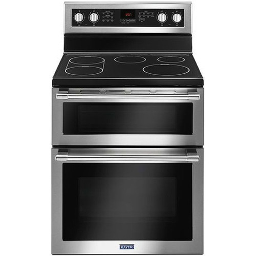 Maytag 30" Fingerprint Resistant Stainless Steel Electric Double Oven Range With True Convection