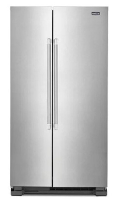 Maytag 25 Cu. Ft. Side-By-Side Refrigerator 36-Inch Wide in Fingerprint Resistant Stainless Steel