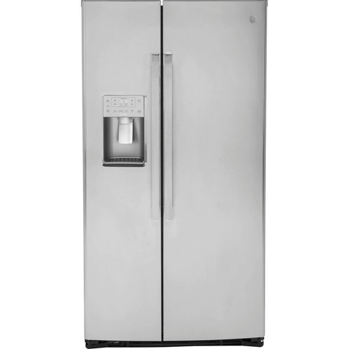 GE Profile 21.9 Cu. Ft. Counter-Depth Side-By-Side Refrigerator 36-Inch Wide in Fingerprint Resistant Stainless Steel