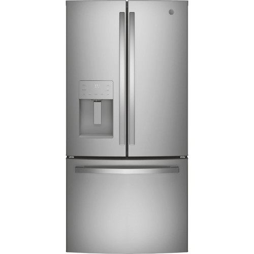 GE 17.5 Cu. Ft. Counter-Depth French-Door Refrigerator 33-Inch Wide ADA in Fingerprint Resistant Stainless Steel