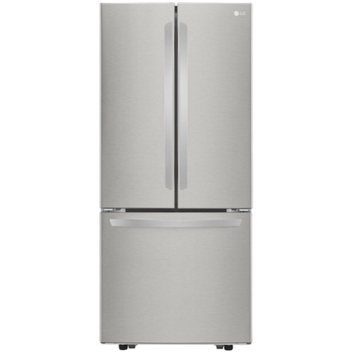 LG 22 Cu. Ft. 3-Door French Door Refrigerator 30-Inch Wide in Stainless Steel
