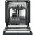 GE ADA Compliant 24" Black Dishwasher With Sanitize Cycle