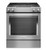 KitchenAid ADA 30 In. Stainless Steel Dual Fuel 4-Burner Downdraft Slide-In Range