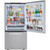 LG 25.5 Cu. Ft. Bottom Freezer Refrigerator 33-Inch Wide in PrintProof Stainless Steel