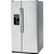 GE 25.3 Cu. Ft. Side-By-Side Refrigerator 36-Inch Wide in Stainless Steel