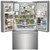 Frigidaire Gallery 23 Cu. Ft. Counter-Depth French Door Refrigerator 36-Inch Wide in Smudge-Proof Stainless Steel